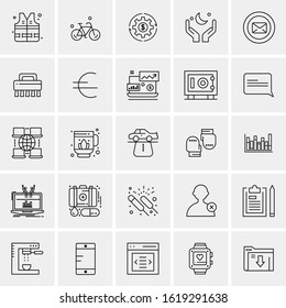 25 Universal Icons Vector illustration