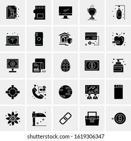 25 Universal Icons Vector illustration