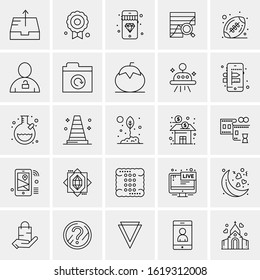 25 Universal Icons Vector illustration