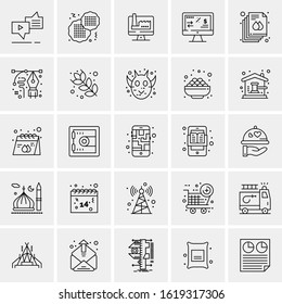 25 Universal Icons Vector illustration