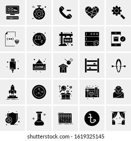 25 Universal Icons Vector illustration