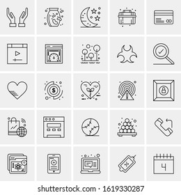 25 Universal Icons Vector illustration