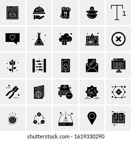 25 Universal Icons Vector illustration