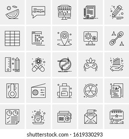 25 Universal Icons Vector illustration