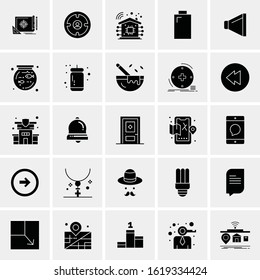 25 Universal Icons Vector illustration