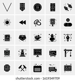 25 Universal Icons Vector illustration