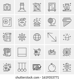 25 Universal Icons Vector illustration