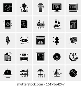 25 Universal Icons Vector illustration