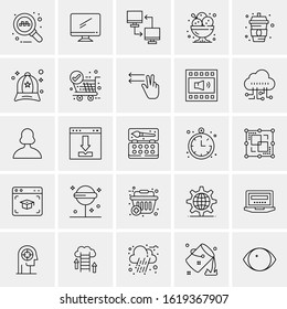 25 Universal Icons Vector illustration