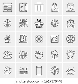 25 Universal Icons Vector illustration
