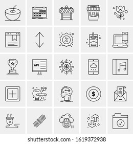 25 Universal Icons Vector illustration