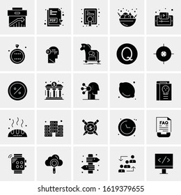 25 Universal Icons Vector illustration