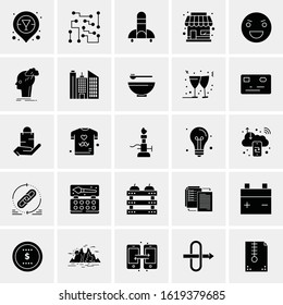 25 Universal Icons Vector illustration