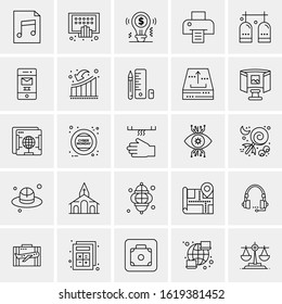 25 Universal Icons Vector illustration
