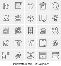 25 Universal Icons Vector illustration