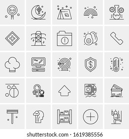 25 Universal Icons Vector illustration