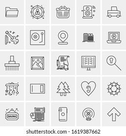 25 Universal Icons Vector illustration