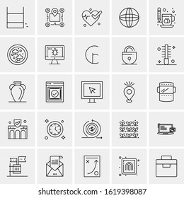 25 Universal Icons Vector illustration