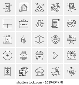 25 Universal Icons Vector illustration