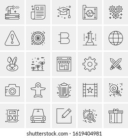 25 Universal Icons Vector illustration
