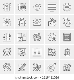 25 Universal Icons Vector illustration