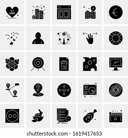 25 Universal Icons Vector illustration