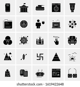 25 Universal Icons Vector illustration