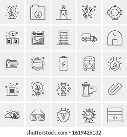 25 Universal Icons Vector illustration
