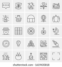 25 Universal Icons Vector illustration
