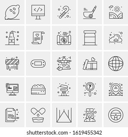 25 Universal Icons Vector illustration