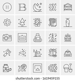 25 Universal Icons Vector illustration