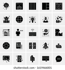 25 Universal Icons Vector illustration