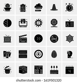 25 Universal Icons Vector illustration