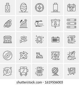 25 Universal Icons Vector illustration