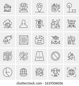 25 Universal Icons Vector illustration