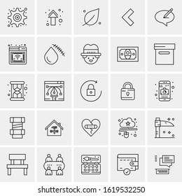 25 Universal Icons Vector illustration