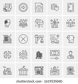 25 Universal Icons Vector illustration