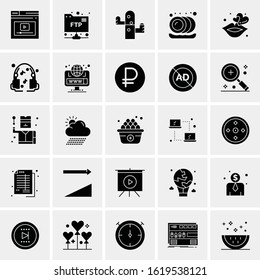 25 Universal Icons Vector illustration
