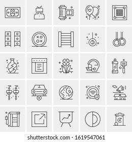 25 Universal Icons Vector illustration