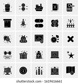 25 Universal Icons Vector illustration