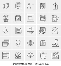 25 Universal Icons Vector illustration