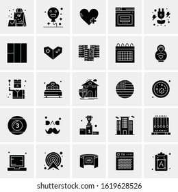 25 Universal Icons Vector illustration