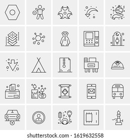 25 Universal Icons Vector illustration