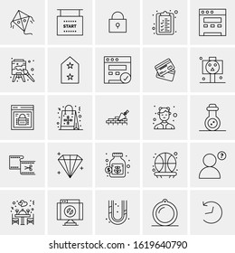 25 Universal Icons Vector illustration