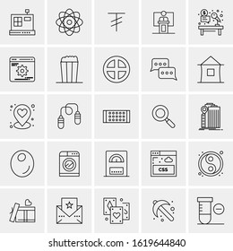 25 Universal Icons Vector illustration