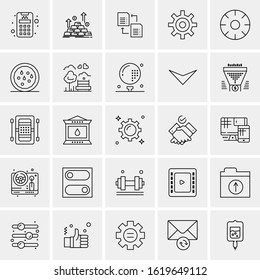 25 Universal Icons Vector illustration