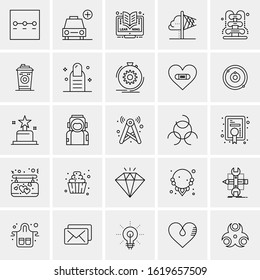 25 Universal Icons Vector illustration