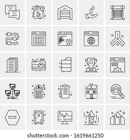 25 Universal Icons Vector illustration