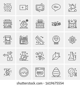 25 Universal Icons Vector illustration