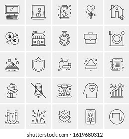 25 Universal Icons Vector illustration